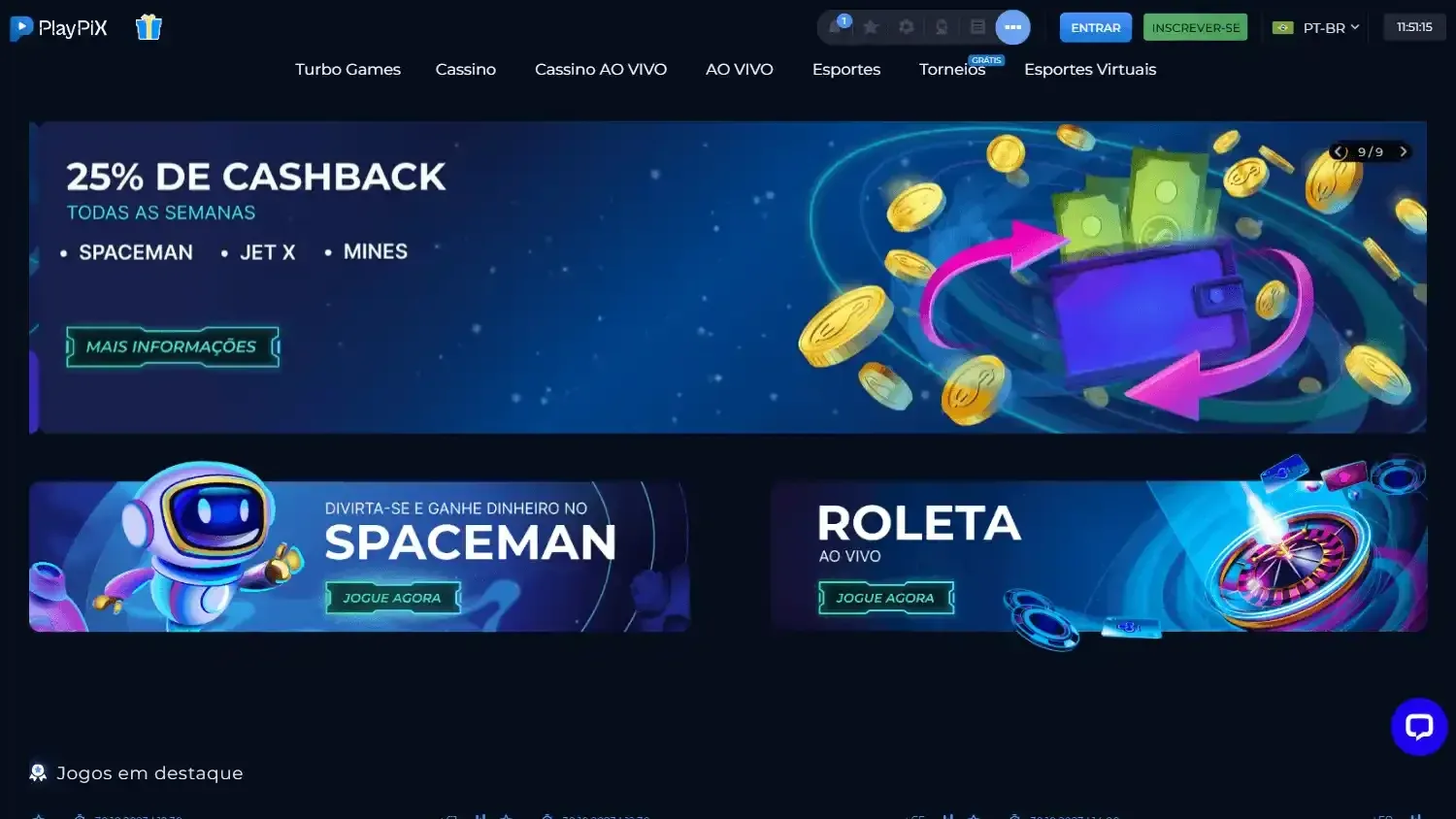 PlayPIX Casino, imagem de marca 1